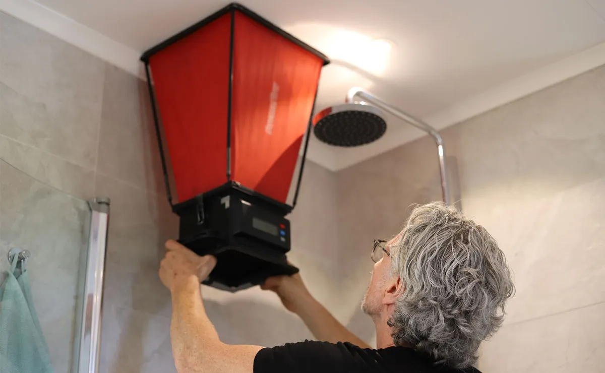 Mätning av luftflöde i ett ventilationsdon
